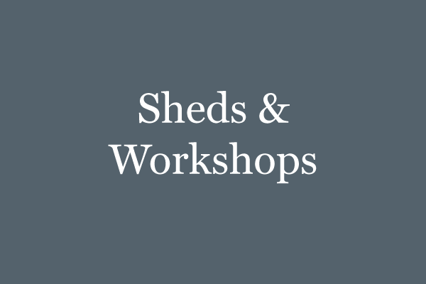 Sheds & Workshops Specifications