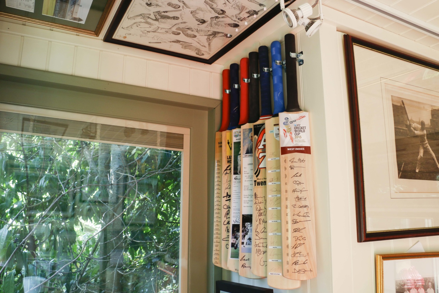 We visit a customer who uses their garden studio to house his vast collection of sports memorabilia