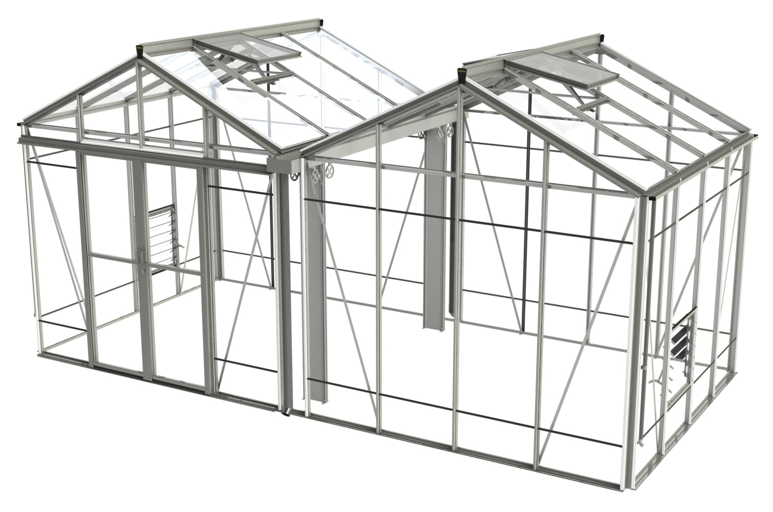 Royale Reach Double greenhouse 17 x 8 by Robinsons