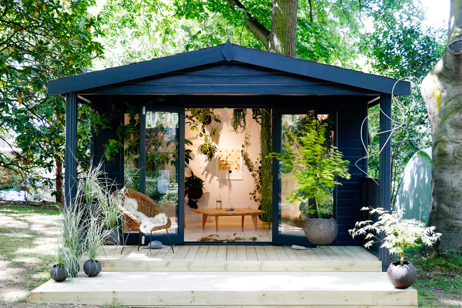 RHS Chelsea 2022 Houseplant Studio supplied by Malvern Garden Buildings: A Room to Dance by The Planted House