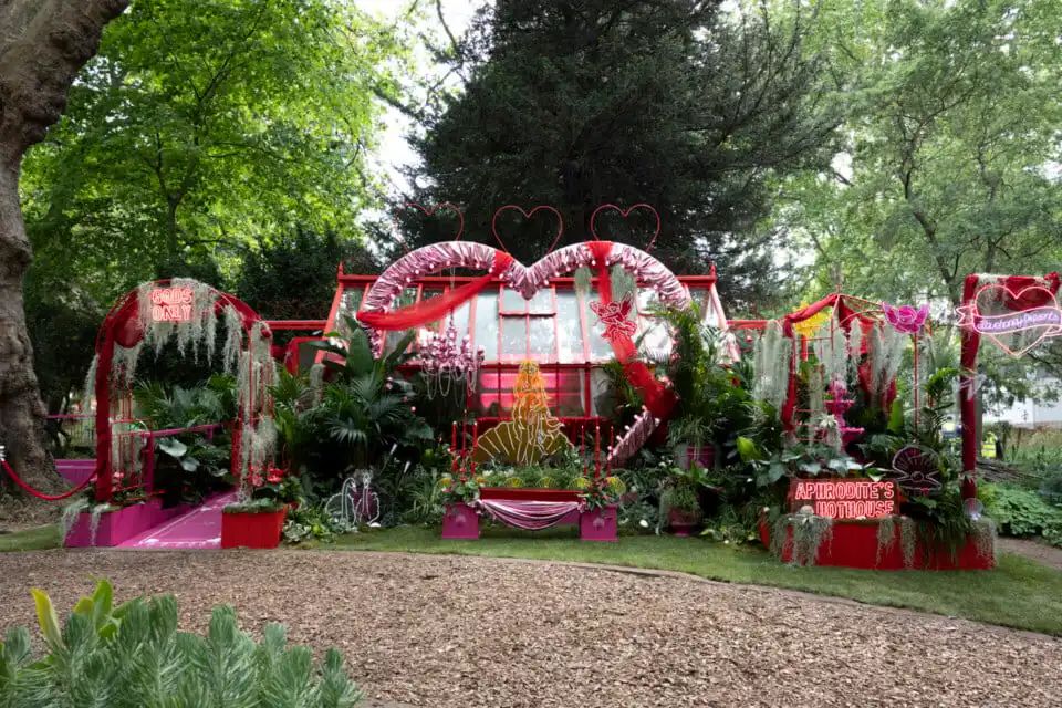 Aphrodite's Hothouse at Chelsea Flower Show 2026 Houseplant Studio sponsored by Malvern Garden Buildings