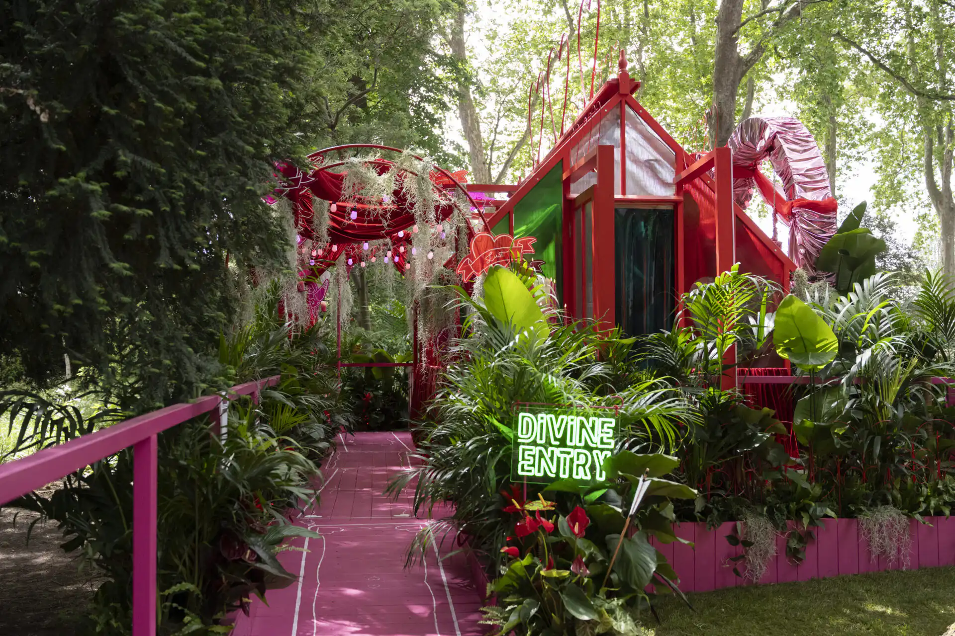 Aphrodite's Hothouse at Chelsea Flower Show 2026 Houseplant Studio sponsored by Malvern Garden Buildings