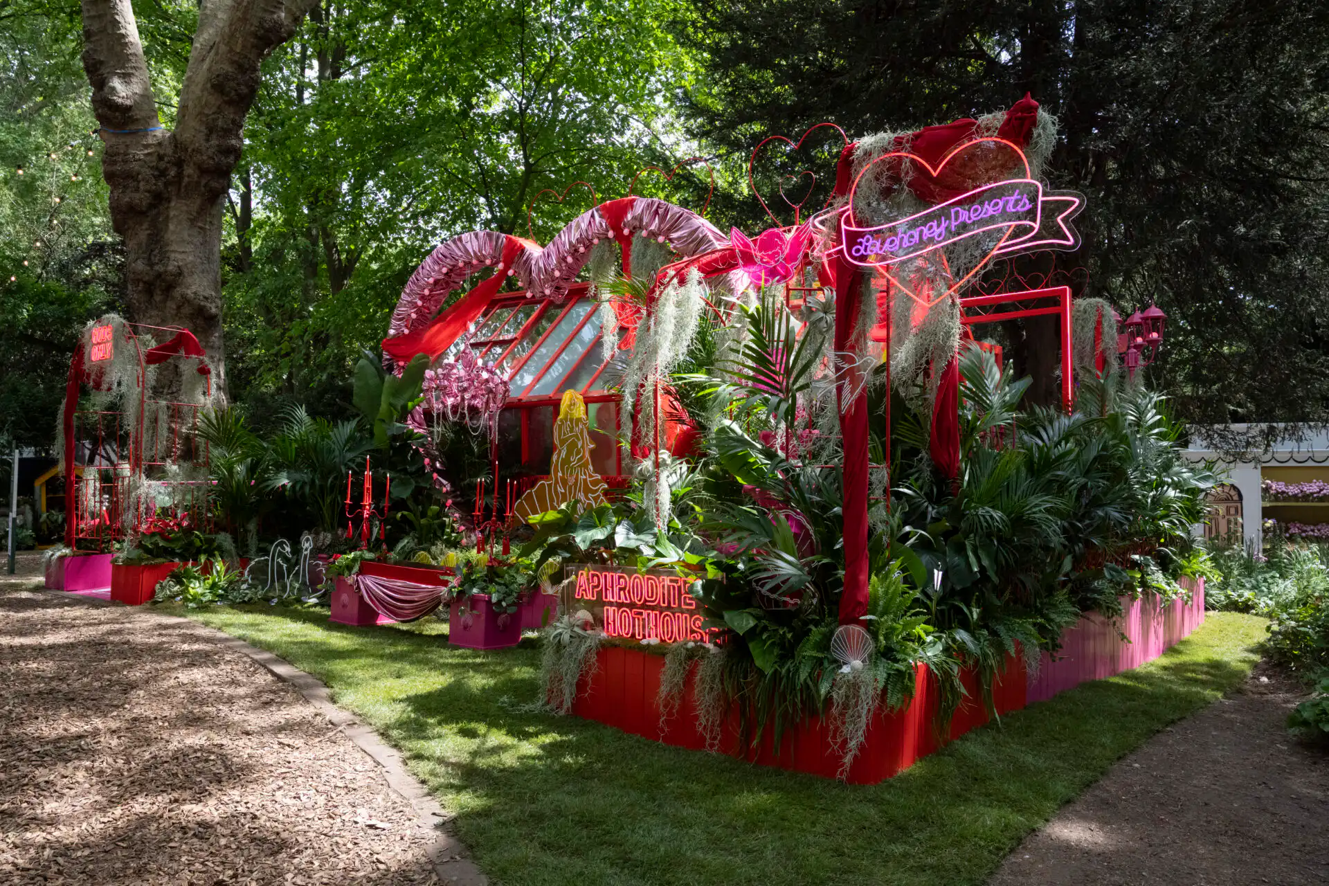 Aphrodite's Hothouse at Chelsea Flower Show 2026 Houseplant Studio sponsored by Malvern Garden Buildings