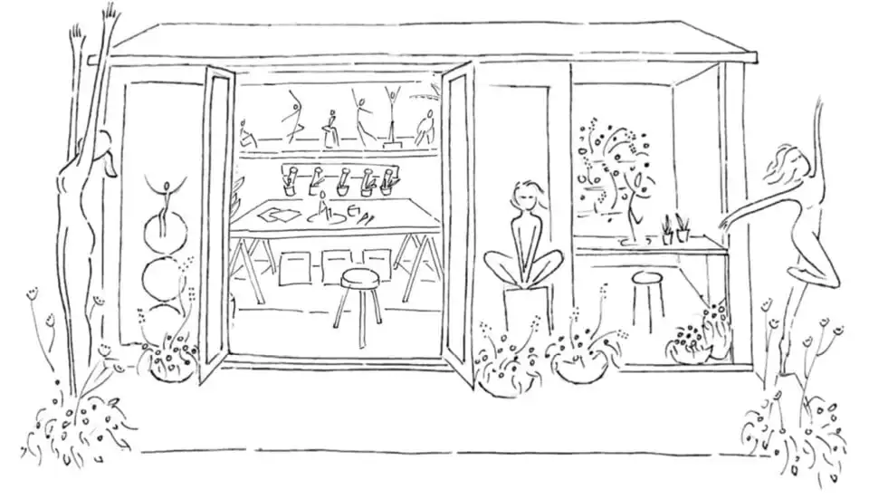 Laura Jane Wylder studio drawing