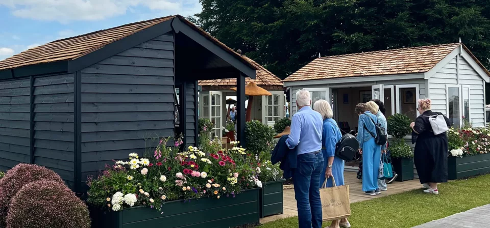 Malvern Garden Buildings multiple customers looking at buildings