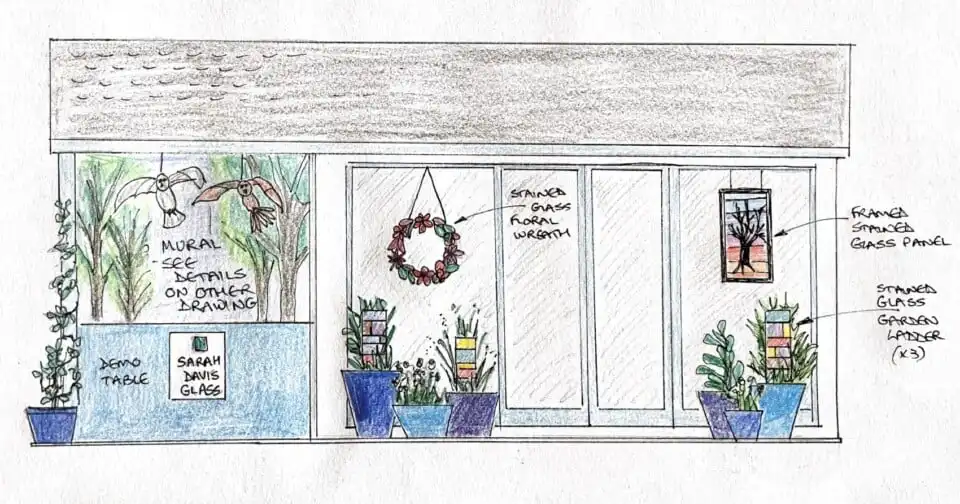 Sarah Davis studio drawing