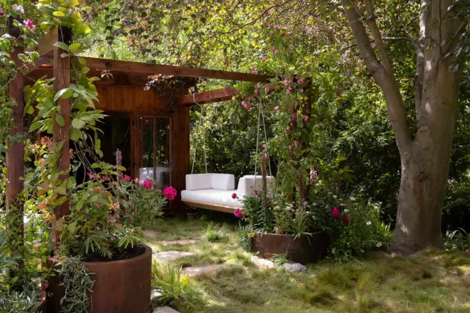 The Composer's Cabin at Chelsea Flower Show 2026 Houseplant Studios sponsored by Malvern Garden Buildings