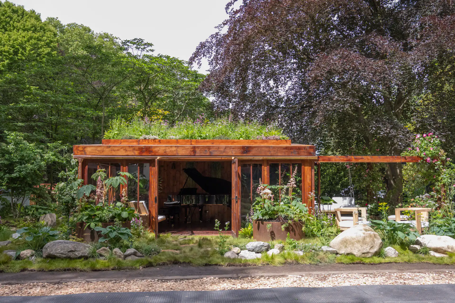 The Composer's Cabin at Chelsea Flower Show 2026 Houseplant Studios sponsored by Malvern Garden Buildings