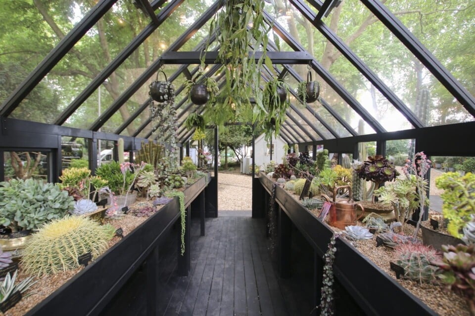 entrance of The Victorian Arid House at chelsea flower show