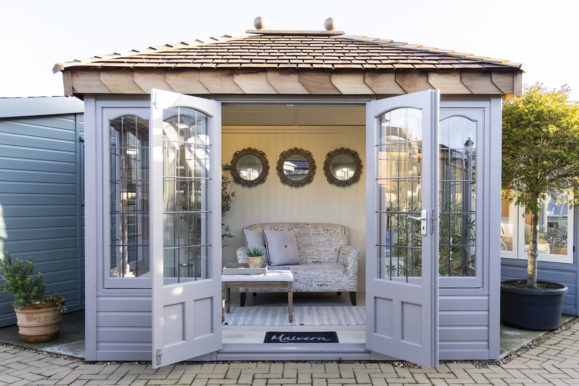 malvern garden buildings ashton with thermowood doors open