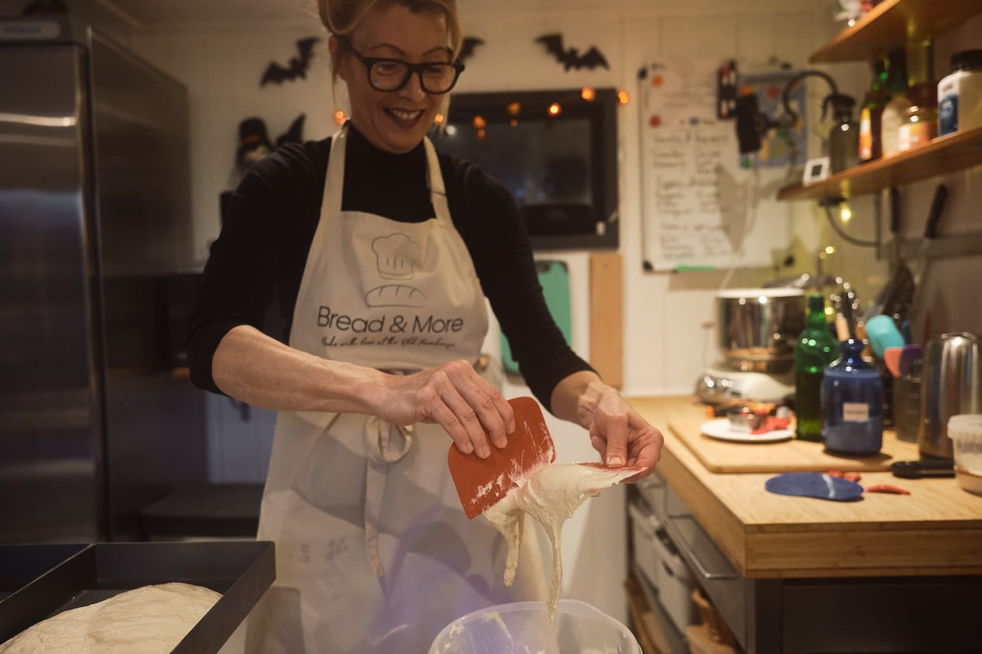 vanessa from bread and more working with bread dough